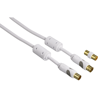 LAZSA 4050 Cable Coaxial antena TV Aluminio. 1.1 Cu/5 PEE/7mm PVC Blanco  CPR Eca.Rollo 100 m