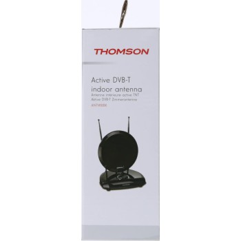 Thomson ANT1418 DVB-T/DVB-T2 Zimmer-Antenne für Radio/TV (digitaler  DVB-T/-T2, DAB/DAB+ Empfang, geeignet für TV und UKW-Receiver/Tuner, mit